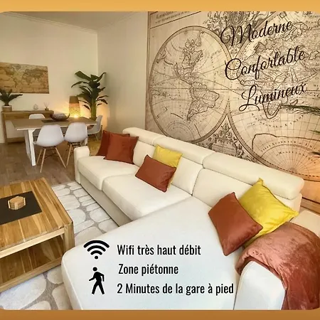 דירה L'echappee Chic, Coeur De Valence, Wifi, Proche Gare ואלנס