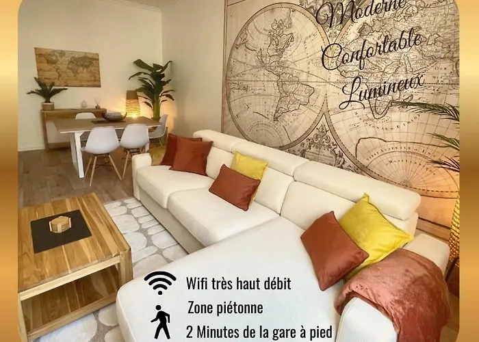 Appartamento L'échappée Chic, Coeur De Valence, Wifi, Proche Gare Valence (Drome)